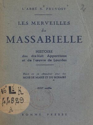 cover image of Les merveilles de Massabielle